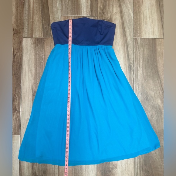 NWT French Connection Strapless Caribbean Blue Fast Hermionie Dress Size 8 - Picture 7 of 11